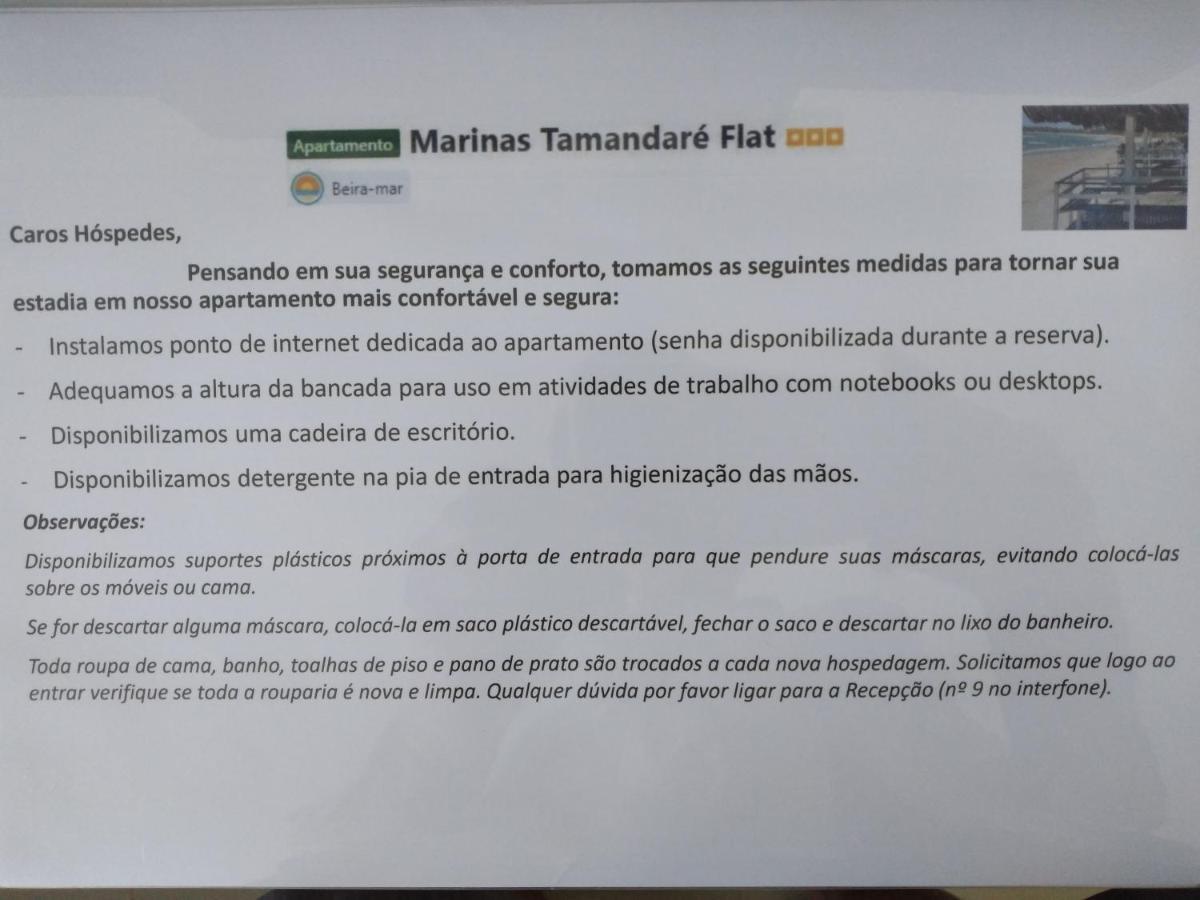 Marinas Tamandare Flat Apartamento Exterior foto